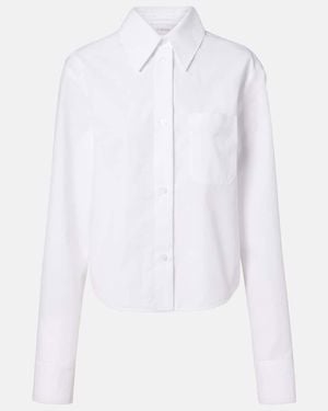 Sportmax Ceppo Cotton-Blend Poplin Shirt - White