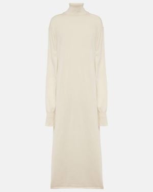 Jil Sander Knitted Cashmere Midi Dress - Natural