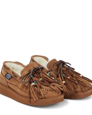 Alanui X Suicoke - Mocassini Owm in suede - Marrone