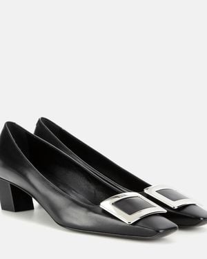 Roger Vivier Belle Vivier Patent-leather Courts - Black