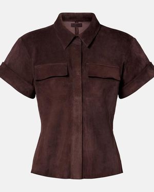 Stouls Miller Suede Shirt - Brown