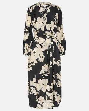 Velvet Josepha Floral Midi Dress - Black