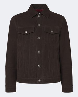 Brunello Cucinelli Suede Jacket - Black