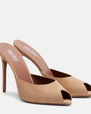 Paris Texas Vera 105 Suede Mules - Brown