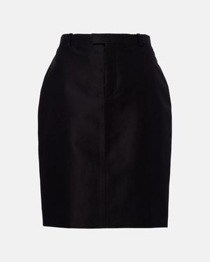 Gucci Minirock Aus Seide - Schwarz