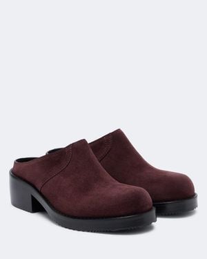Dries Van Noten Mules De Ante - Marrón