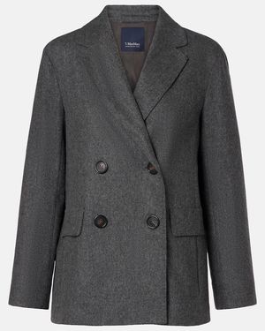 Max Mara Lena Wool Blazer - Grey