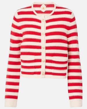 Jardin Des Orangers Wool And Cashmere Cardigan - Red