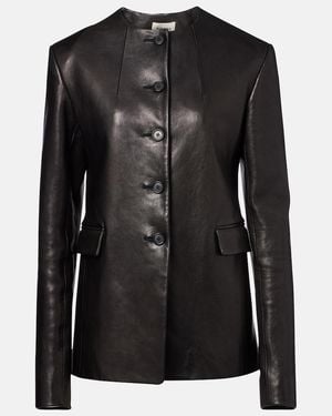 KHAITE Lederjacke Jameson - Schwarz