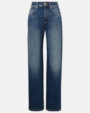 Brunello Cucinelli Low-Rise Straight Jeans - Blau