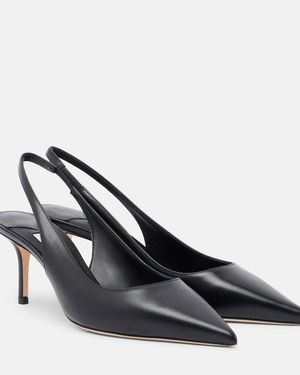 Jimmy Choo Love Leather Slingback Court Shoes - Black
