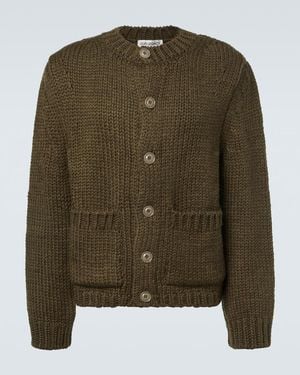 Our Legacy Over Wool And Alpaca Cardigan - Green