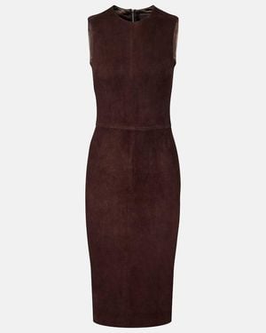 Stouls Minikleid Eva Aus Veloursleder - Lila