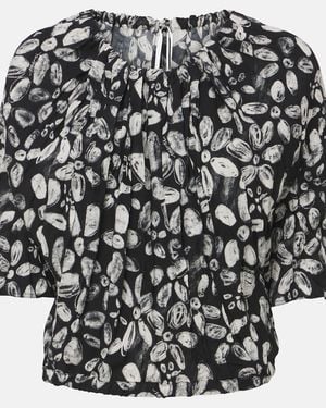 Marni Printed Blouse - Black