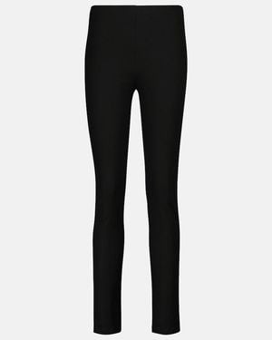 JOSEPH High-Rise Stretch-Gabardine Leggings - Black
