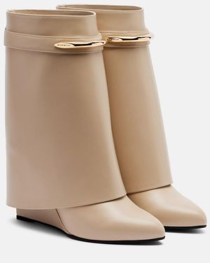Givenchy Stiefel Shark Aus Leder - Natur
