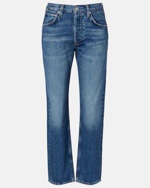 Citizens of Humanity Winslow Mid-Rise Straight Jeans - Blue