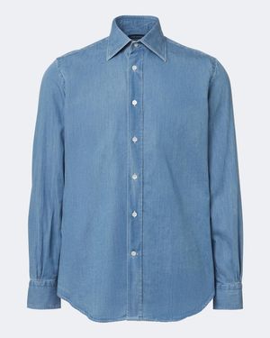 Thom Sweeney Lecce Denim Shirt - Blue