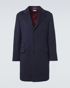 Brunello Cucinelli Virgin Wool Coat - Blue