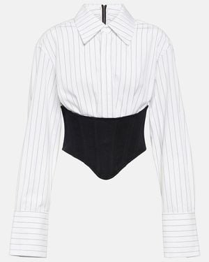 Dion Lee Hemd Aus Baumwolle - Weiß