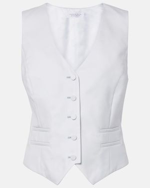 Gabriela Hearst Coleridge Wool And Silk Vest - White