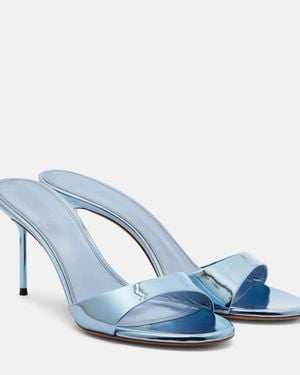 Paris Texas Lidia 70 Patent Leather Mules - Blue