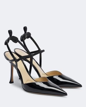 Fendi Very Colibri Leather Slingback Court Shoes - Black