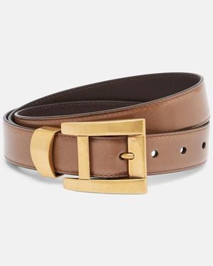 Versace Leather Belt - Brown