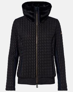 Toni Sailer Gillian Teddy-Trimmed Ski Jacket - Blue