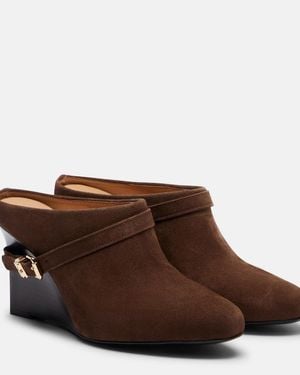 Ganni Wedge Ankle Boots - Brown