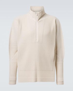 Homme Plissé Issey Miyake Monthly Colors: March Pleated T-Shirt - Natural