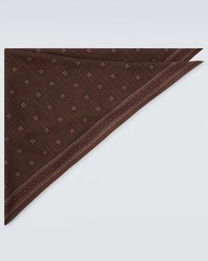 Loro Piana Henry Cashmere And Silk Scarf - Brown