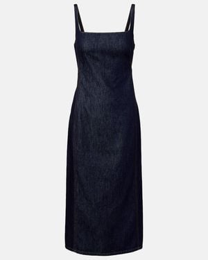 Dries Van Noten Denim Midi Dress - Blue
