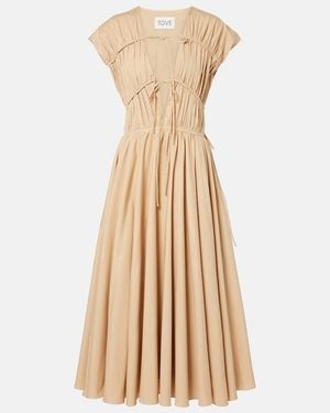TOVE Midikleid Ceres Aus Baumwolle - Natur