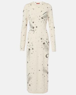 Altuzarra Ellima Printed Wool And Silk Maxi Dress - Natural