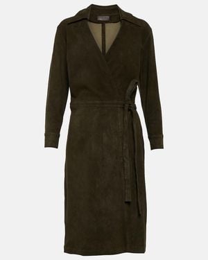 Stouls Ross Suede Minidress - Green