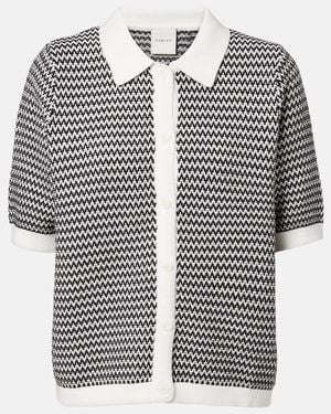 Varley Gaelle Chevron Cotton Cardigan - Black