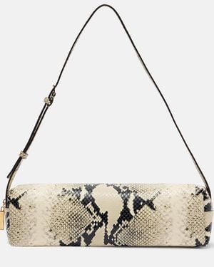 KHAITE Kye Micro Snake-Effect Leather Shoulder Bag - Metallic