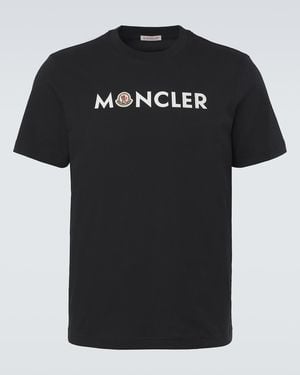 Moncler T-Shirt En Coton - Noir