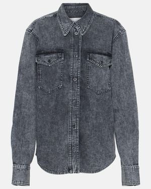 Isabel Marant Danis Cotton Denim Shirt - Blue