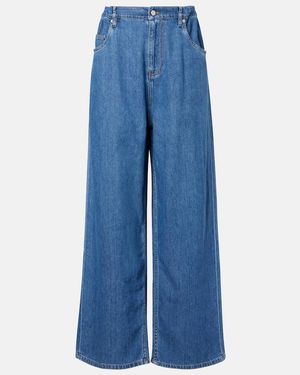 Proenza Schouler Salome Wide-Leg Jeans - Blue