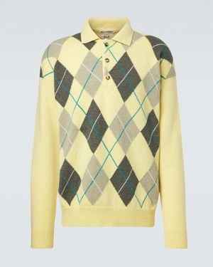 JW Anderson Polopullover Aus Wolle - Gelb