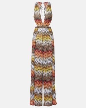 Missoni Jumpsuit Wave Aus Lame - Weiß
