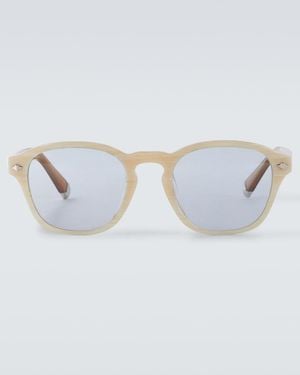 Brunello Cucinelli Runde Sonnenbrille - Natur