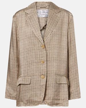 Acne Studios Junida Checked Blazer - Brown