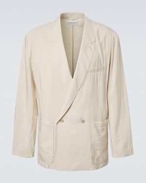 Lemaire Silk-Blend Blazer - Natural