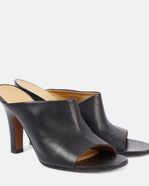 The Row Signum 90 Leather Mules - Black