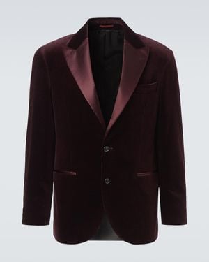 Brunello Cucinelli Cotton Velvet Blazer - Multicolour