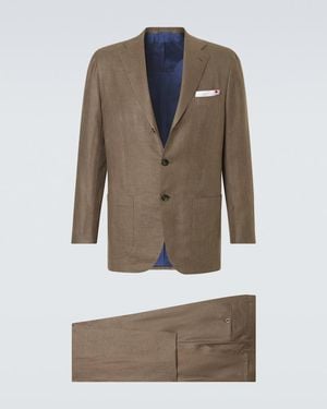 Kiton Linen, Wool, And Silk Suit - Natural