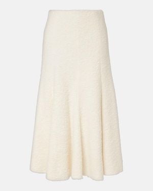 Gabriela Hearst Amy Cashmere And Wool-Blend Midi Skirt - White